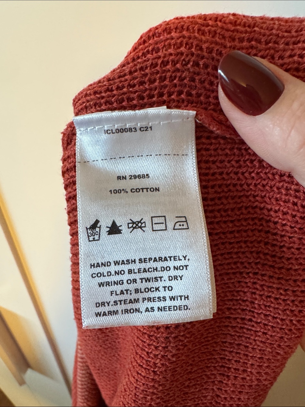 Pendleton Rust Geometric Crewneck Sweater - Picture 4 of 4